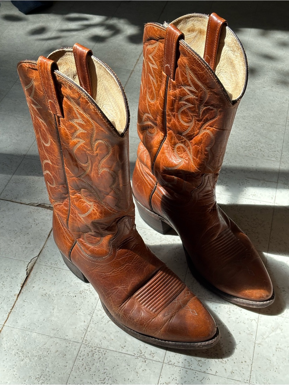 J Chisholm Western boots brown